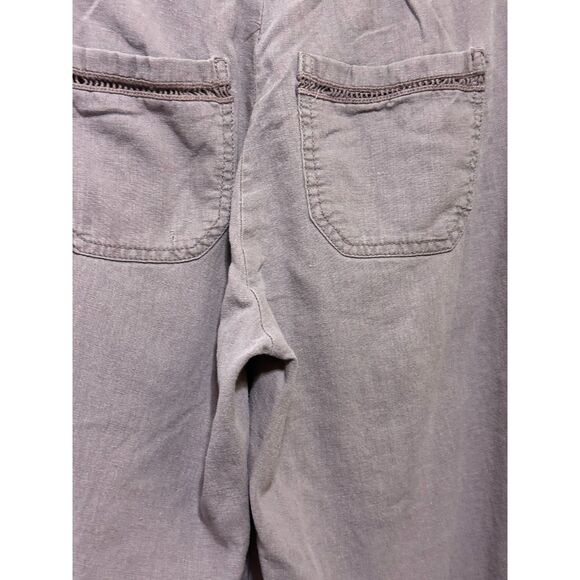 Jolt Women's BOHO Linen Blend Pull Up Pants Wide Leg Size 3 Drawstring Waist - Picture 4 of 4